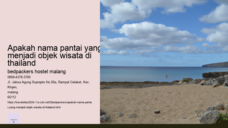 apakah nama pantai yang menjadi objek wisata di thailand
