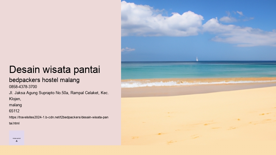 desain wisata pantai