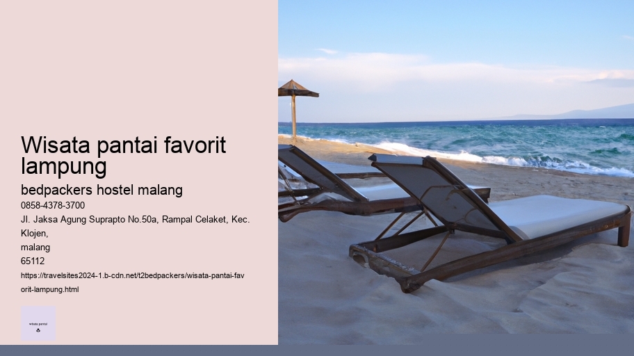 wisata pantai favorit lampung