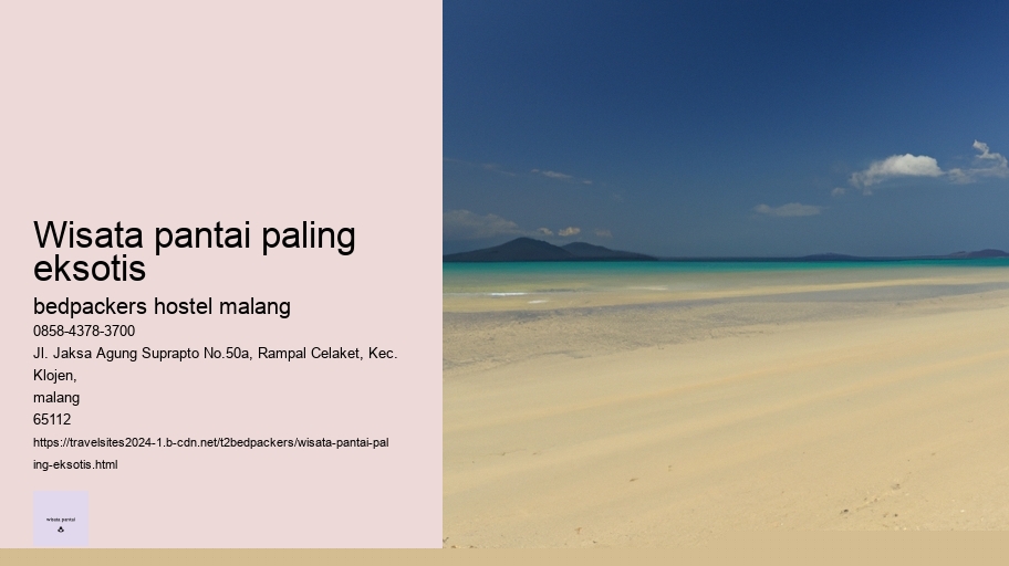 wisata pantai paling eksotis